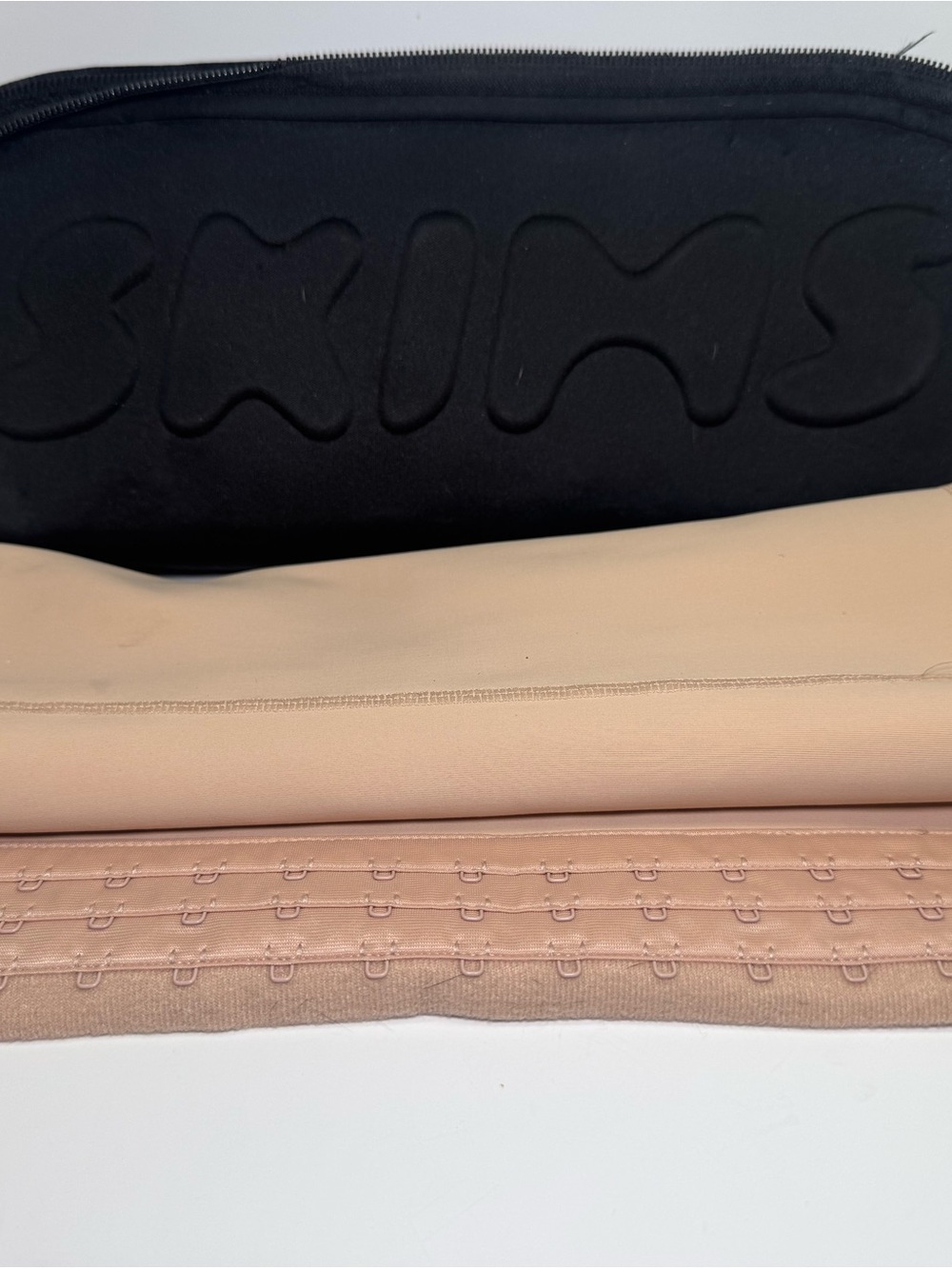 SKIMS Shapewear Waist Trainer Panel in Nude with travel case 2XL